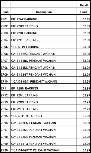 Zp01 Display Prices